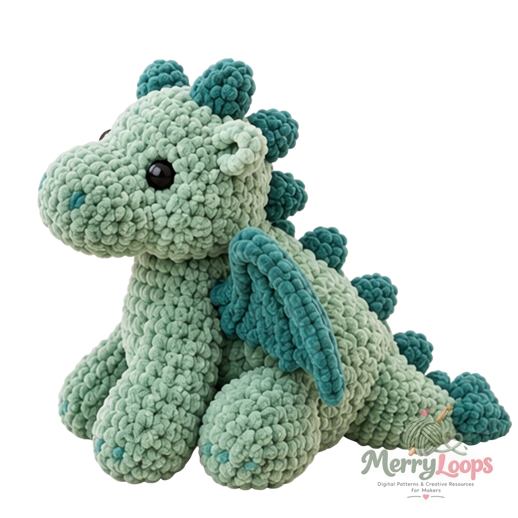 Floppy Dragon Plushy view 2